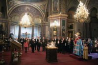 The memorial service (panikhida) for Grand Duke Vladimir Kirillovich and Grand Duchess Leonida Georgieva. Photo by David Nivière.