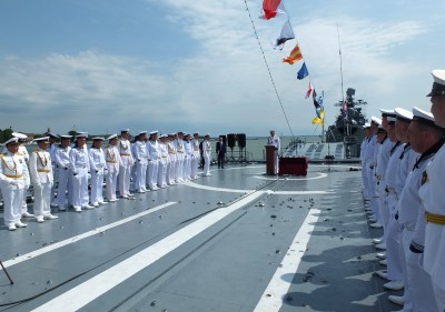 2020-07-26 An Awards Ceremony for the Members of the Crew of the Frigate Yaroslav the Wise, which is under the patronage of the Head of the Imperial House of Russia, H.I.H. The Grand Duchess Maria of Russia.