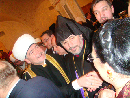 2 February 2009:  At the Reception at the Cathedral of Christ the Savior