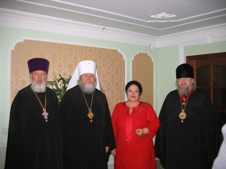 31 January 2009: Head of the Russian Imperial House,  First Hierarch of the Russian Orthodox Church Abroad Metropolitan Hilarion of Eastern America and New York,  Bishop Nikon, Archpriest Mikhail Protopopov