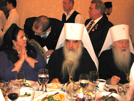 1 February 2009:  At the Cathedral of Christ the Savior.The Grand Duchess at the Reception after the Enthronement